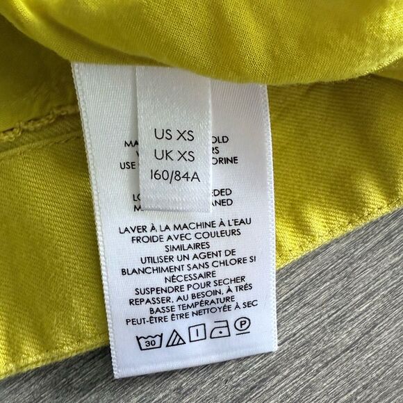 Anthropologie Maeve Lorraine Yellow Cutout Swing Mini Dress XS Summer Vacation - Picture 9 of 14